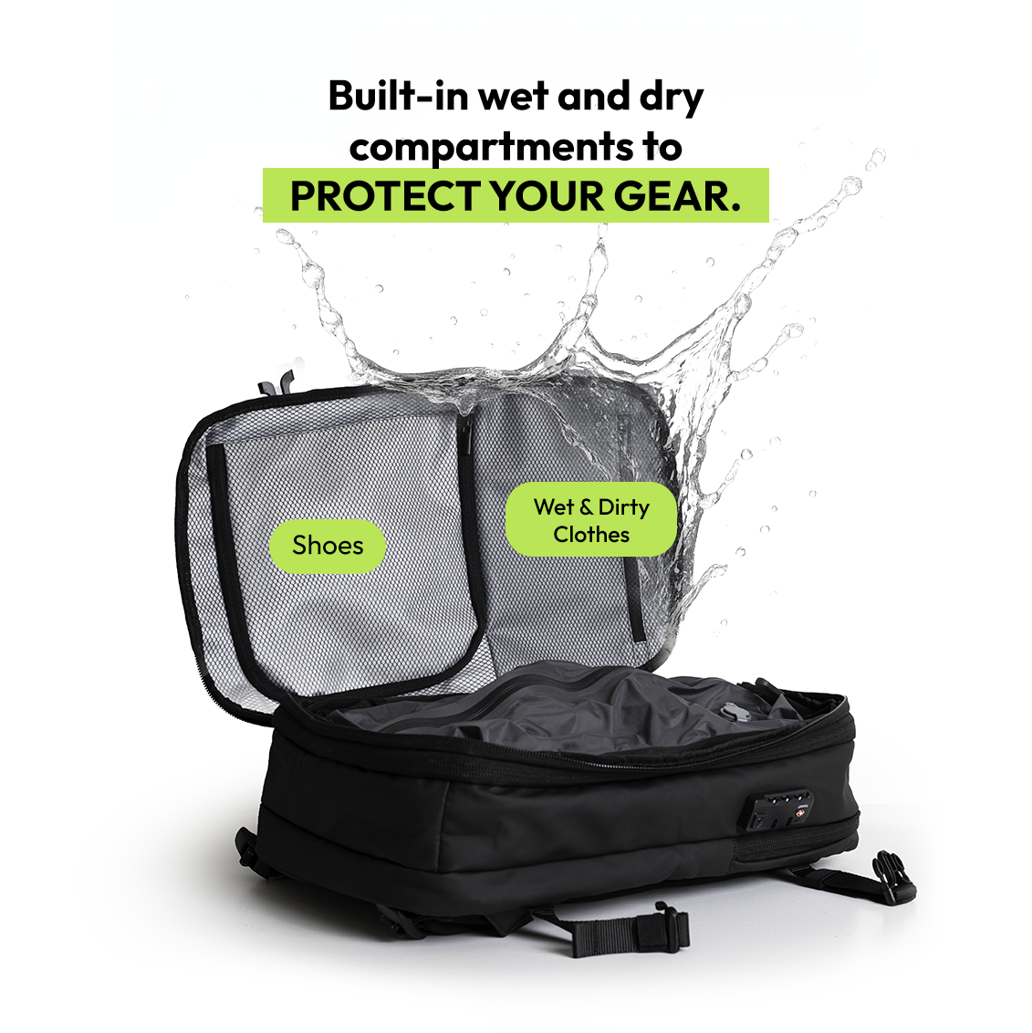 Atlas Vault • Vacuum Compression Backpack + Pump as a gift