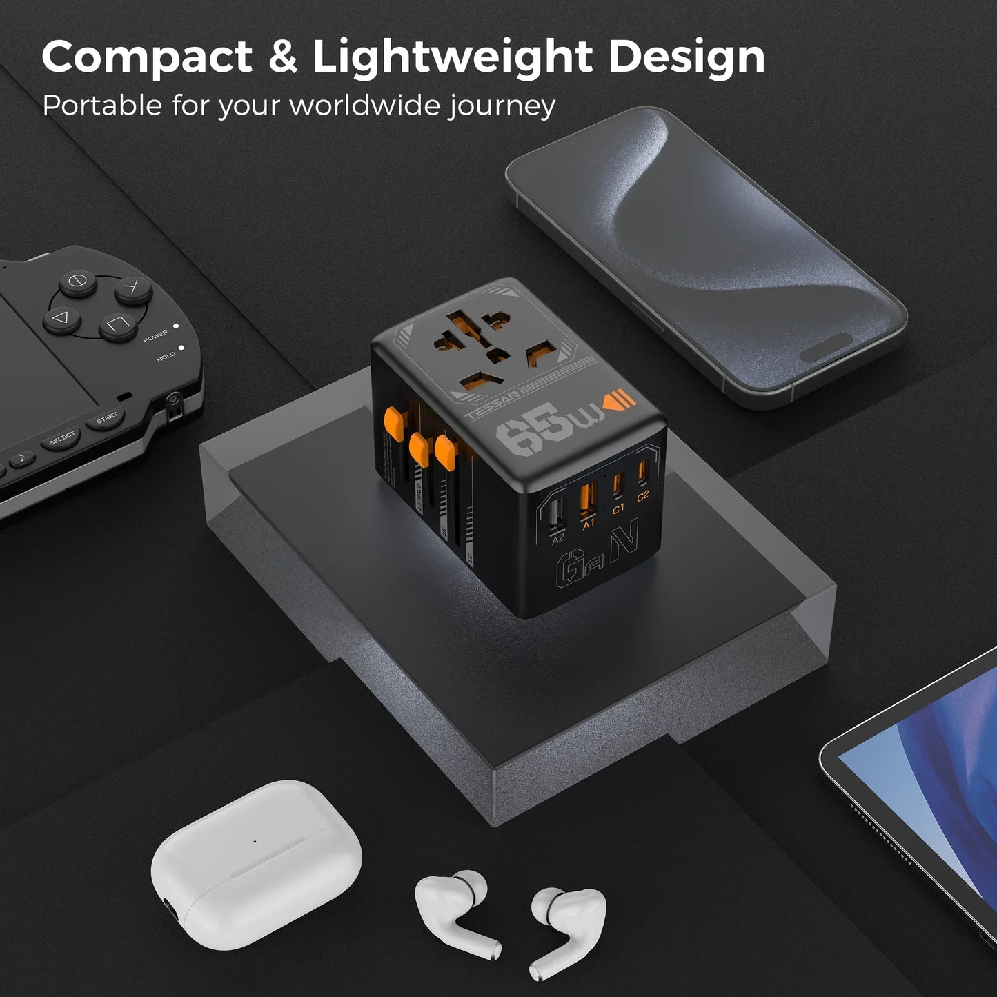 65W International Travel Adapter