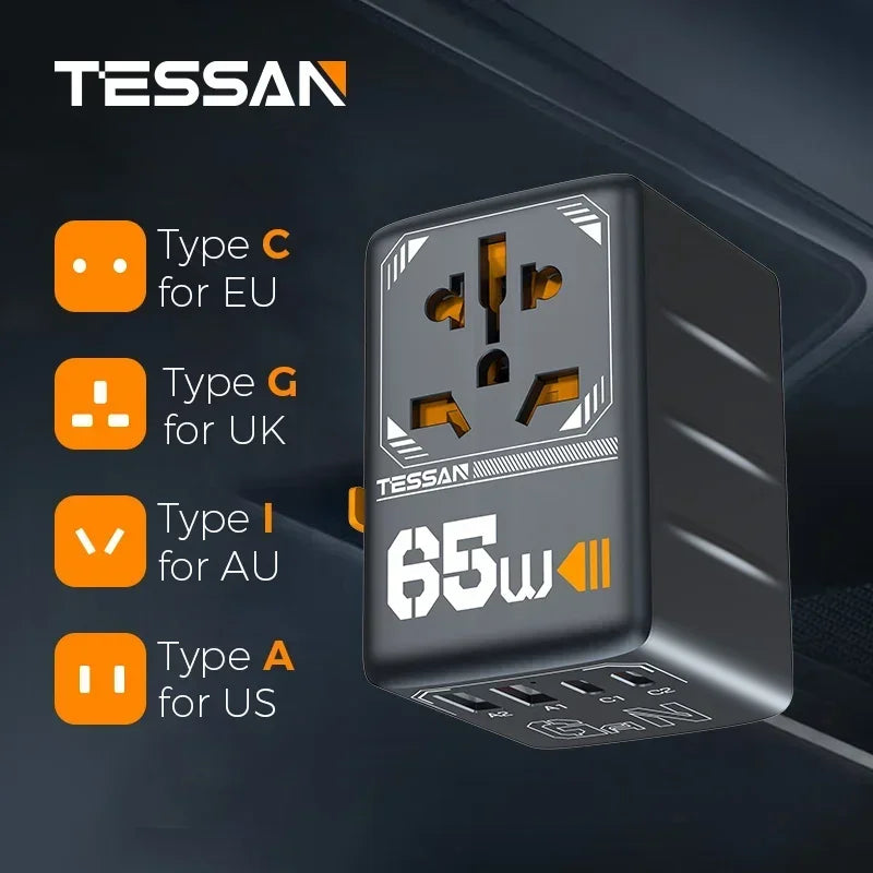 65W International Travel Adapter