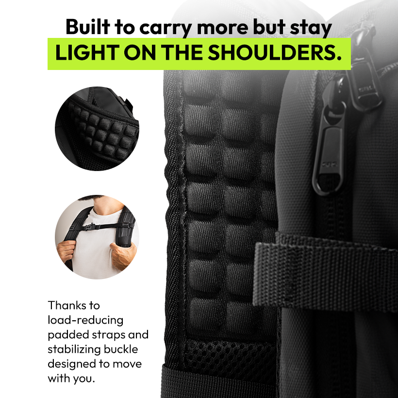 Atlas Vault • Vacuum Compression Backpack + Pump as a gift