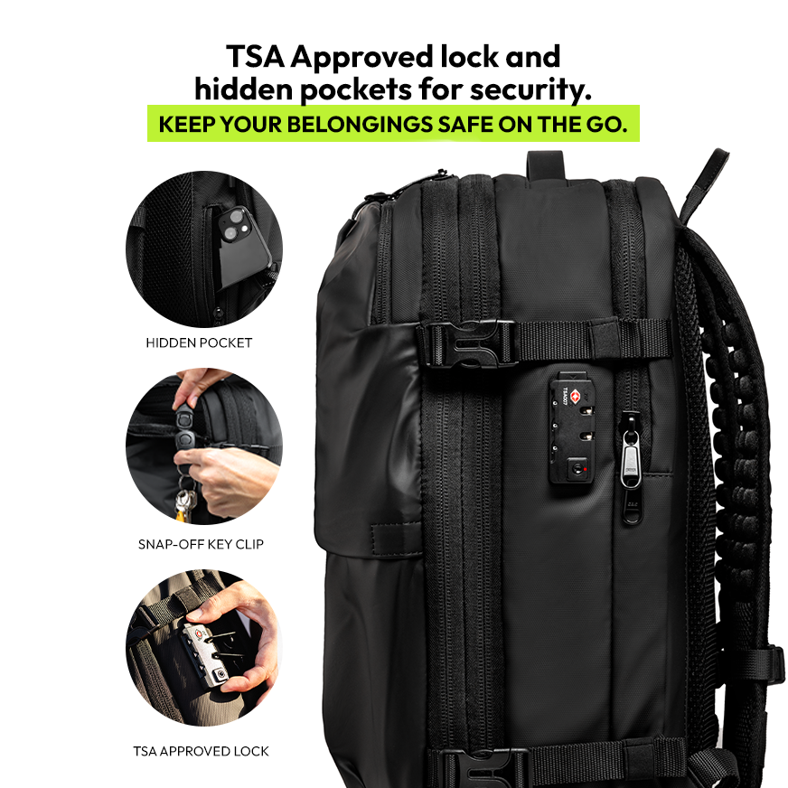 Atlas Vault • Vacuum Compression Backpack + Pump as a gift